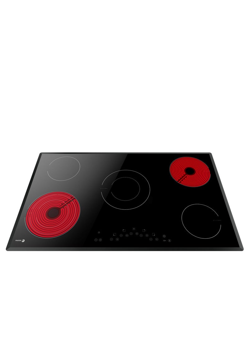 فاجور موقد كهربائي سيراميك HC-9000B مقاس 90 سم، مزوّد بمؤشر 9 مستويات للطاقة، صنع في بولندا - Image 1